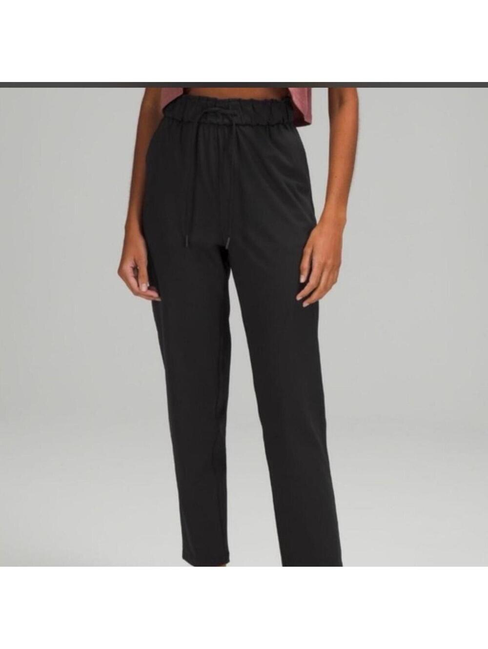 Lululemon Stretch High-Rise Joggers in black Womens 4